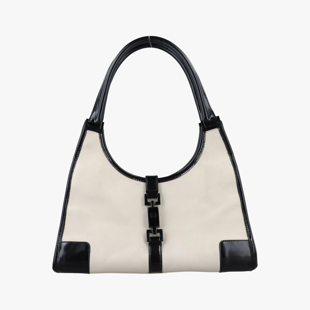 Gucci Jackie Leather Black White